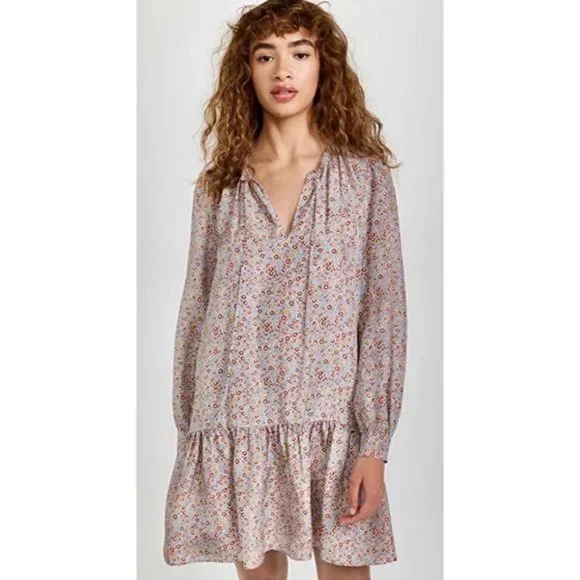 rebecca taylor dress UNUSED $595 Rebecca Taylor Floral Serene Dress in Palm Size 0